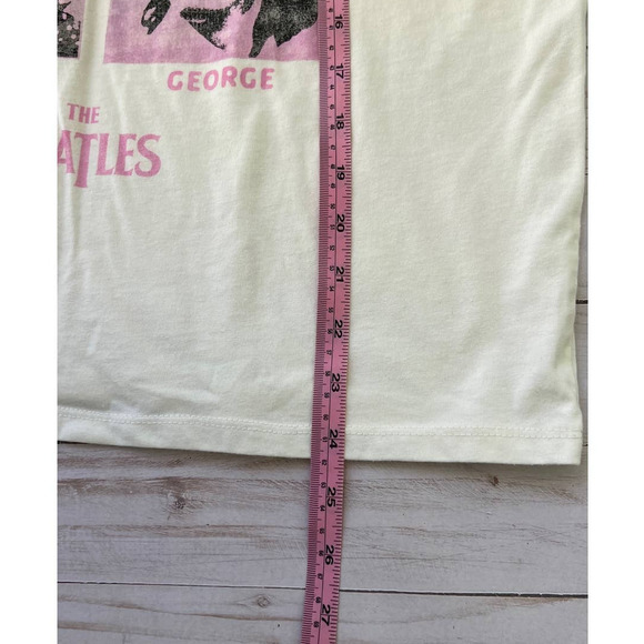 Like New The Beatles Let It Be T-Shirt Sz Large Cream Color Women's - Picture 4 of 6
